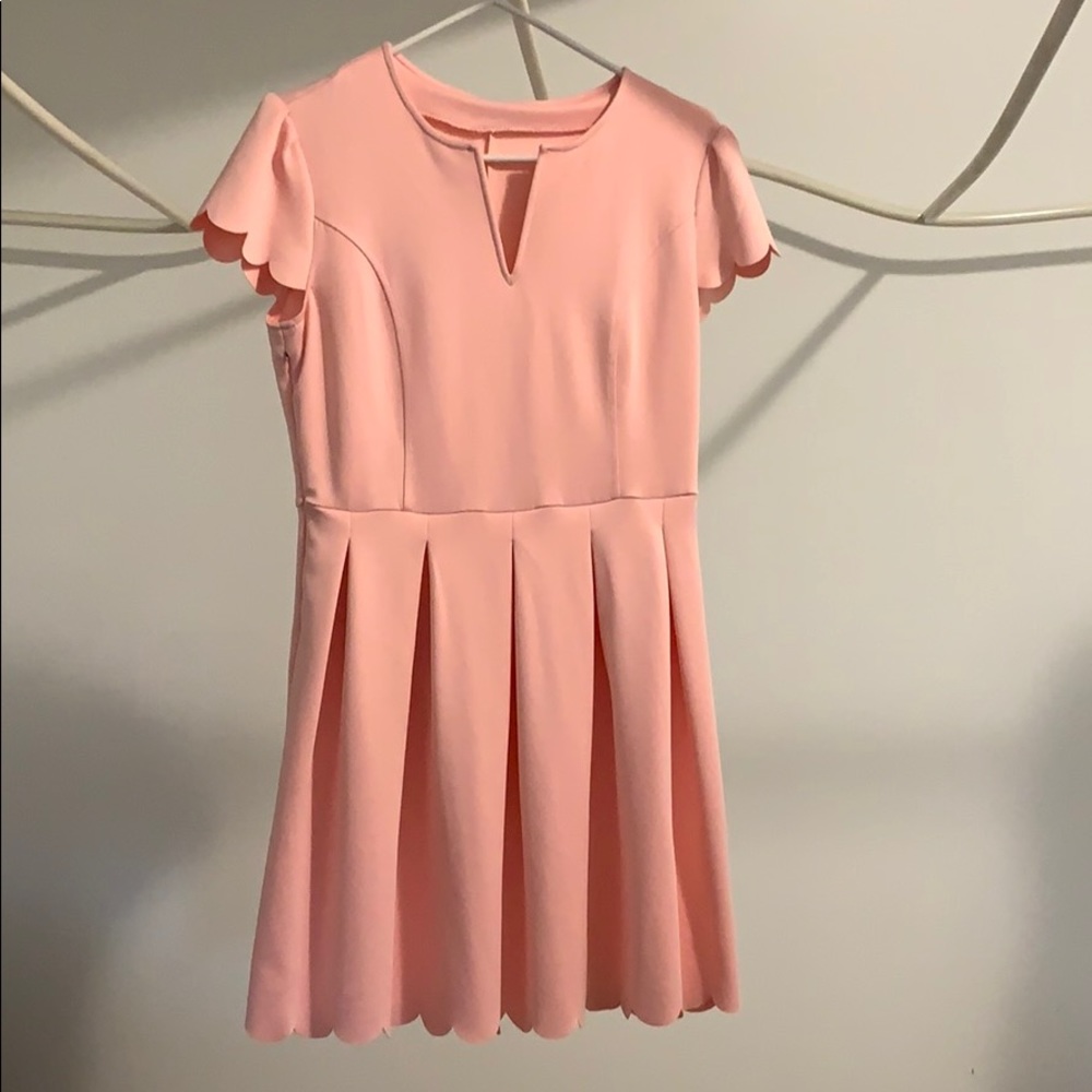 Scallop Skater Skirt Dress